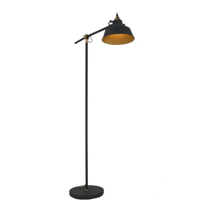Afbeelding van Mexlite Vloerlamp Nove Zwart Goud E27 Fitting 40W max. 1322ZW