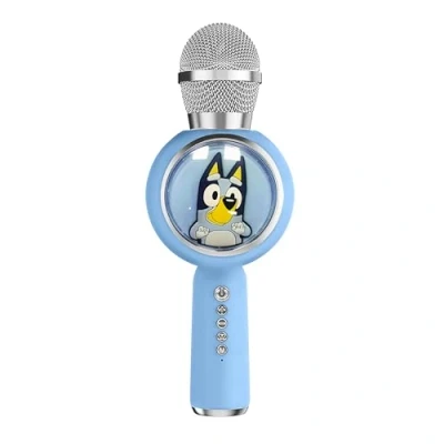 Afbeelding van Bluey PopSing karaoke microfoon draadloos LED verlichting speaker stemvervorming