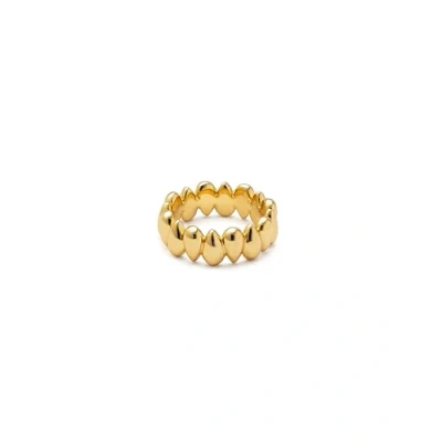 Afbeelding van SINGULARU Bague Sirène. Laiton avec Plaqué or 18 carats. Bijoux pour Femme. Taille 50.
