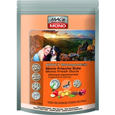 Afbeelding van MAC&#039;s Superfood Hondenvoer Droogvoer Hondenbrokken Mono Eend 750g