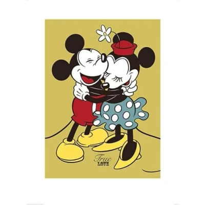 Afbeelding van Pyramid Poster Mickey And Minnie Mouse True Love 80 X 60 Cm Multicolor