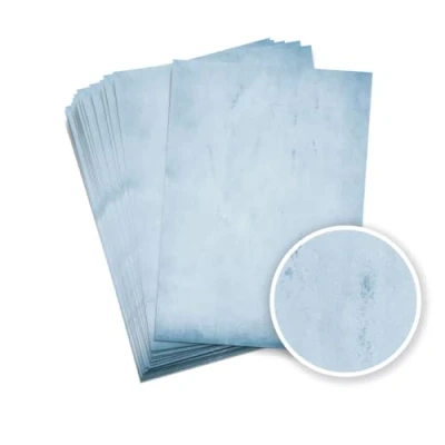 Afbeelding van Partycards 50 vellen briefpapier aan beide zijden bedrukt, geschikt voor alle printers (blauw, DIN A4 (21 cm x 29,7 cm), gewicht 90 g/m²)