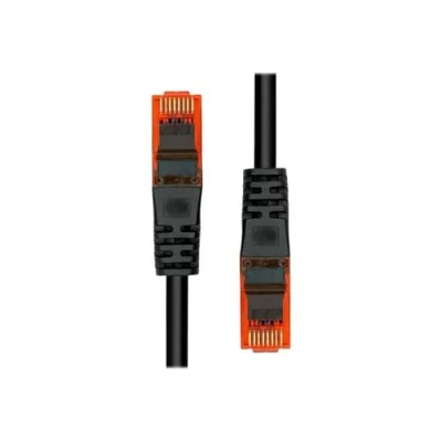 Image de ProXtend Cordon de raccordement RJ 45 (M) pour 20 m 5 mm UTP CAT 6 IEEE 802.3af démarré, sans crochet, bloqué noir