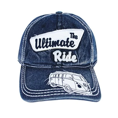 Afbeelding van BRISA VW Collectie Volkswagen T1 Bulli Bus Militaire Baseball Cap (Ultimate Ride/Blauw)