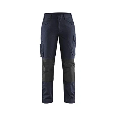 Afbeelding van Blaklader Dames service werkbroek met stretch 7195 1330 Donker marineblauw/Zwart