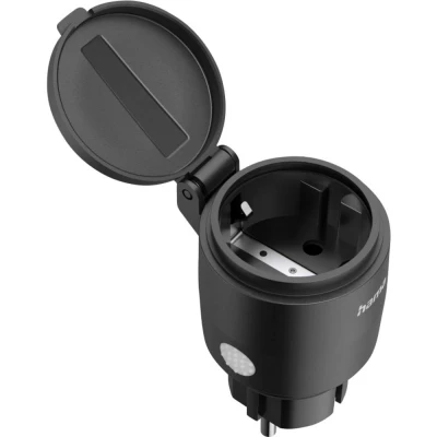 Afbeelding van Hama WLAN wandcontactdoos Smart outdoor Matter 2.300 W IP44 zwart