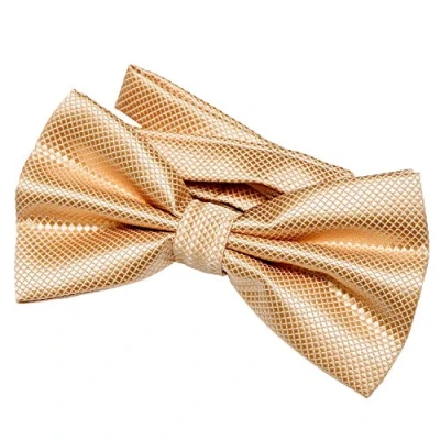 Afbeelding van DonDon Vlinderdas voor heren, 12 x 6 cm, met reeds geknoopte en verstelbare haak, goud, eenheidsmaat, Goud
