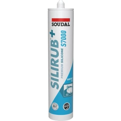 Afbeelding van Soudal Silirub+S7000 Premium sanitaire siliconen cartridge, 310 ml, antraciet
