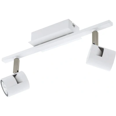 Afbeelding van EGLO Vergiano spot 2 Lichts wit/nickel mat