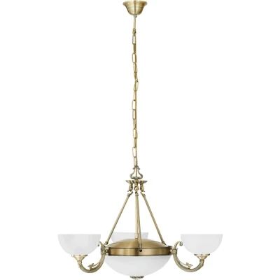 Afbeelding van EGLO Savoy Hanglamp 3 Lichts Ø740mm. Brons Wit