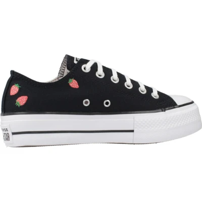Afbeelding van Converse Chuck Taylor Sneakers laag, Dames, Maat: 37.5, Black/soft red/white Textiel