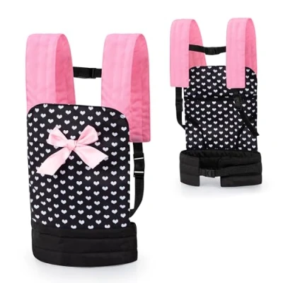 Afbeelding van Bayer Design 62260AA Poppendrager EasyCarry, verstelbare bandjes, voor en achter draagbaar, roze, zwart