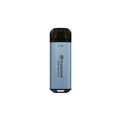 Image de Transcend ESD300C SSD 512 Go externe (portable) USB 3.2 Gen 2x1 (USB C connecteur) bleu ciel