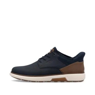 Afbeelding van Rieker B3357 mocassinheren, Blauw, 44 EU