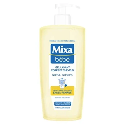 Afbeelding van Mixa Bébé Wasgel voor lichaam en haar, zonder zeep, 750 ml