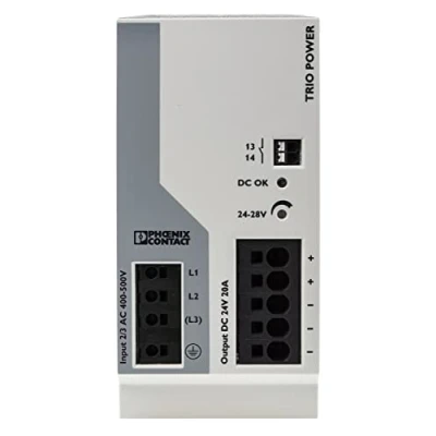 Afbeelding van Phoenix Contact, Mobiele stroomverdelers, Top rail voedingseenheid (DIN rail)