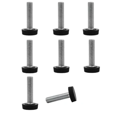 Afbeelding van SKIR&#039;CO 8 stuks meubelnivelleringspoten M10 x 40 mm, verstelbare ronde poten met een diameter van 25 schroefdraadnivelleringsvoet