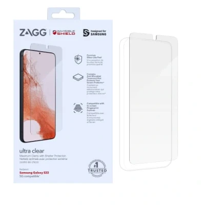 Image de ZAGG InvisibleShield Ultra Clear+ Protection d&#039;écran pour téléphone portable auto guérison Samsung Galaxy S22
