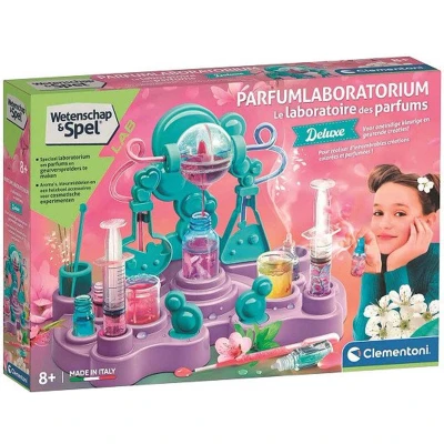 Afbeelding van Clementoni Wetenschap en Spel Parfumlaboratorium Parfum maken Geuren Kleurmiddelen Met Accessoires Vanaf 8 jaar
