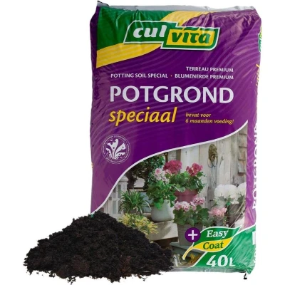 Afbeelding van Culvita Potgrond Speciaal + 6 maanden voeding 40 L Premium grond voor kamerplanten &amp; tuinplanten