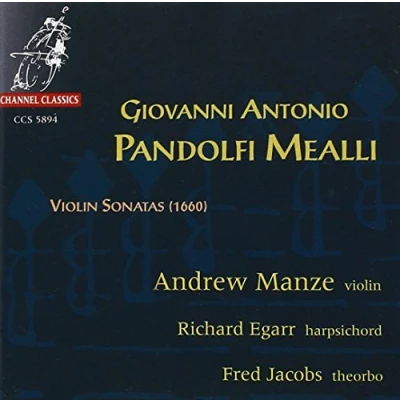 Afbeelding van Andrew Manze, Richard Egarr, Fred Jacobs Mealli: Violin Sonatas (1660) (CD)