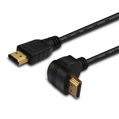 Afbeelding van HDMI Kabel Savio CL 04 Hoek Zwart 1,5 m
