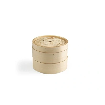 Afbeelding van Ken Hom Stoommandje 2 delig bamboe 20 cm