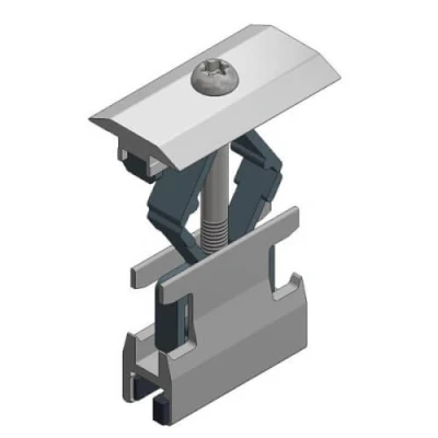 Afbeelding van Van der Valk aluminium tussenklem voor Side+ profiel T30 klembereik