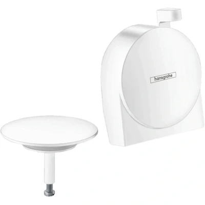 Afbeelding van Hansgrohe Exafill S afbouwdeel v. badafvoer , overloop en vulcombinatie mat wit