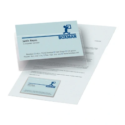 Image de 3l Porte Carte Adhesive Pp 60 X 95 Blister De 10