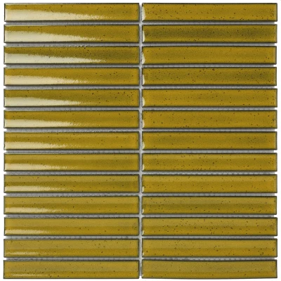 Afbeelding van The Mosaic Factory Sevilla mozaïektegel 2x14.5x0.8cm voor wand kitkat finger Keramiek geel