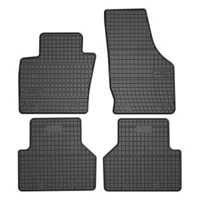 Afbeelding van FROGUM 0733 Vloermatset Rubber voor en achter 4 Zwart Op maat gemaakt AUDI: Q3