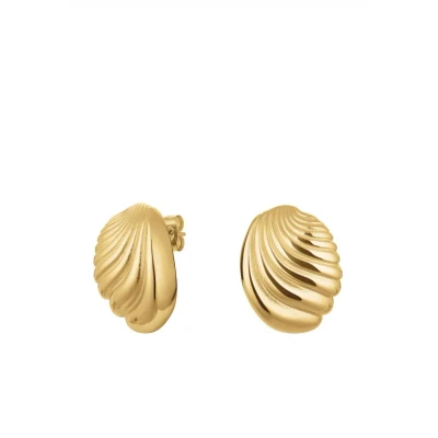 Afbeelding van Rosefield Modern Vintage Folded Studs Oorbellen goldcoloured, Dames, Maat: One Size, Gold coloured