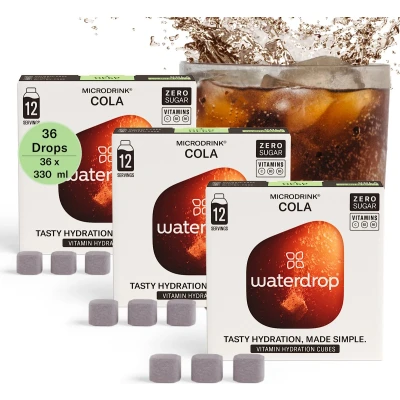 Afbeelding van waterdrop® Microdrink Set COLA 36 bruistabletten suikervrij