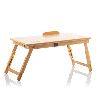 Image de Table pliante d&#039;appoint en bambou lapwood innovagoods