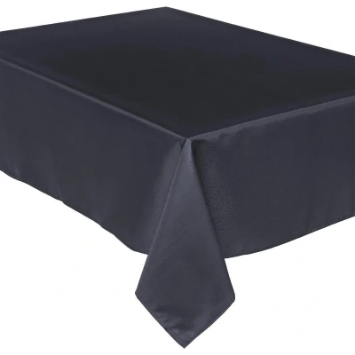 Afbeelding van Tafelkleed van polyester met formaat 300 x 150 cm donker grijs Eettafel tafellakens