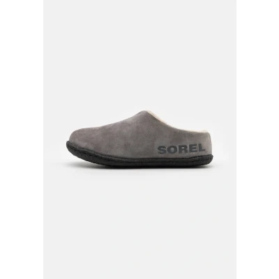Afbeelding van Sorel Youth Lanner Ridge II Unisex Pantoffels voor kinderen, Maat: 39, Quarry Veloursleer
