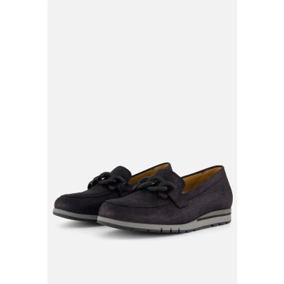 Afbeelding van Gabor Instappers blauw Suede Dames Maat 36