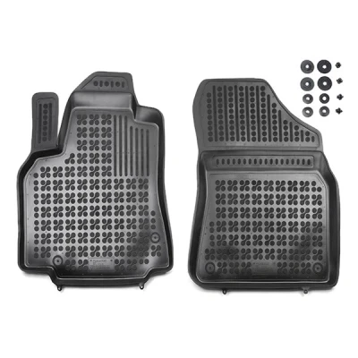 Afbeelding van REZAW PLAST 201212P Vloermatset Rubber Voor 2 Zwart Op maat gemaakt PEUGEOT: Partner II Tepee, Van, CITROËN: Berlingo