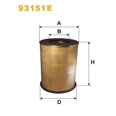 Afbeelding van WIX FILTERS 93151E Luchtfilter 410 304 Filter insert