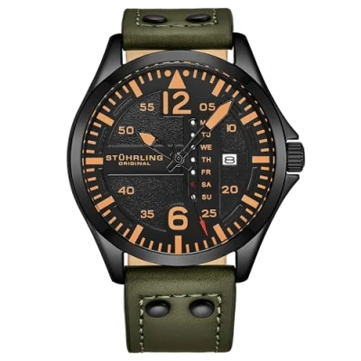 Afbeelding van Stührling Herren Accessoires Horloges Zwart One Size