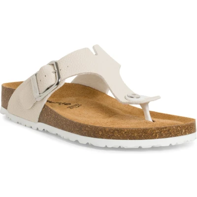 Afbeelding van Tamaris Teensandalen, Dames, Maat: 42, Ivory Kunststof