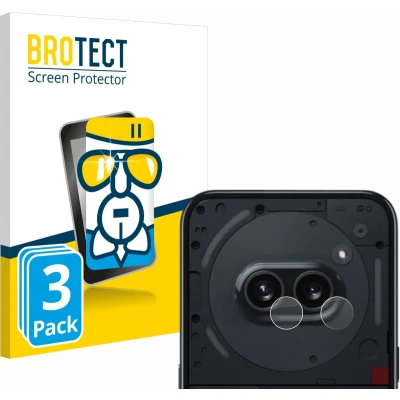 Afbeelding van BROTECT Screenprotector voor Nothing Phone (2a) (ALLEEN Camera Lens) Folie Beschermfolie Beschermglas transparant (3 Stuks)
