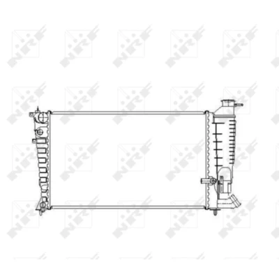 Afbeelding van NRF 50474 Radiateur Aluminium 610 378 34 Koelribben mechanisch gelast PEUGEOT: 306 Hatchback, CITROËN: ZX Hatchback