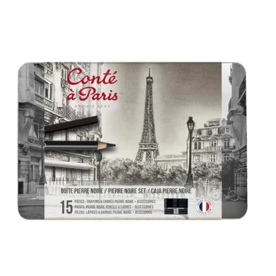 Afbeelding van Conte A Paris Doos van zwarte steen, 15 stuks