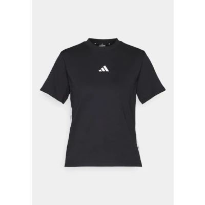Afbeelding van adidas Sportswear Essentials Stripes Tshirt print, Dames, Maat: XXS, Black/white