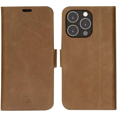 Afbeelding van Dbramante1928 Leren Book Case Bruin iPhone 14 Pro Max