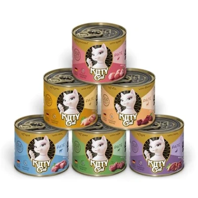 Afbeelding van 6x200g Kitty Cat Adult Pate Mix I (6 soorten) nat kattenvoer