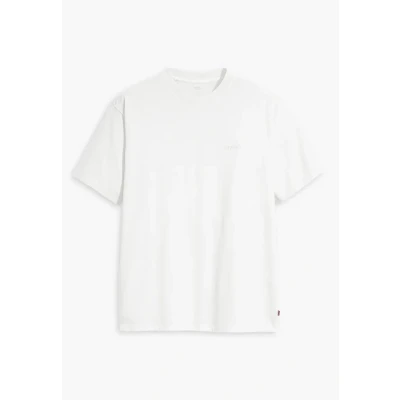 Afbeelding van Levi&#039;s heren T shirt met logoborduring in de kleur Wit, maat: XS