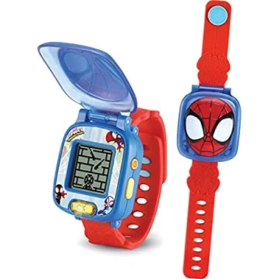 Image de VTech 80 554323 Spidey Learning Watch Jouets éducatifs Apprenez à connaître les chiffres, le comptage et calcul 3 7 ans